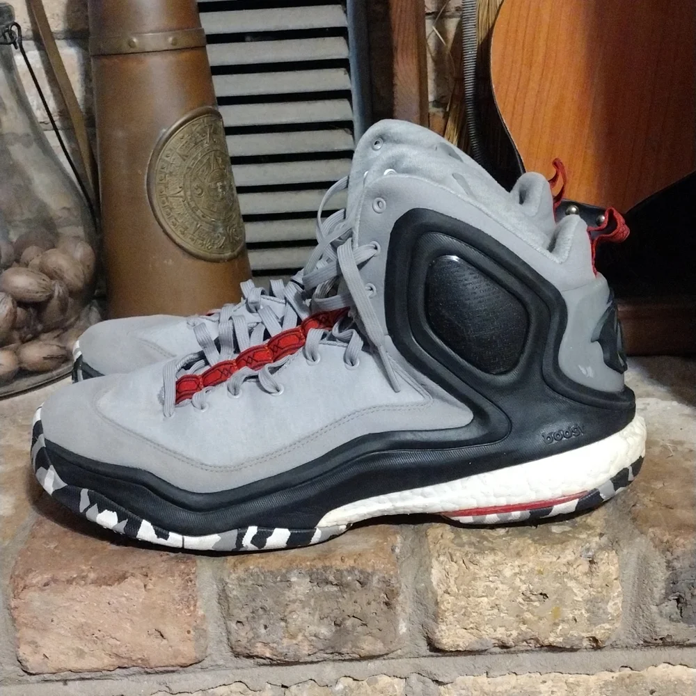 Rare Adidas 2015 D Rose 5 Boost 'Light Onyx C76798 S 13 Chicago Bulls BB Shoes - Picture 3 of 15